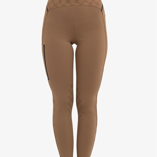 Legging EQUESTRO mujer color camel con logo - Imagen 2